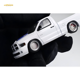 GCD Dodge RAM SRT-10 White Blue Stripe 1:64