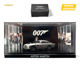 (Pre-Order) Aston Martin DB5 High Gloss Silver Figurine Ver 1:64
