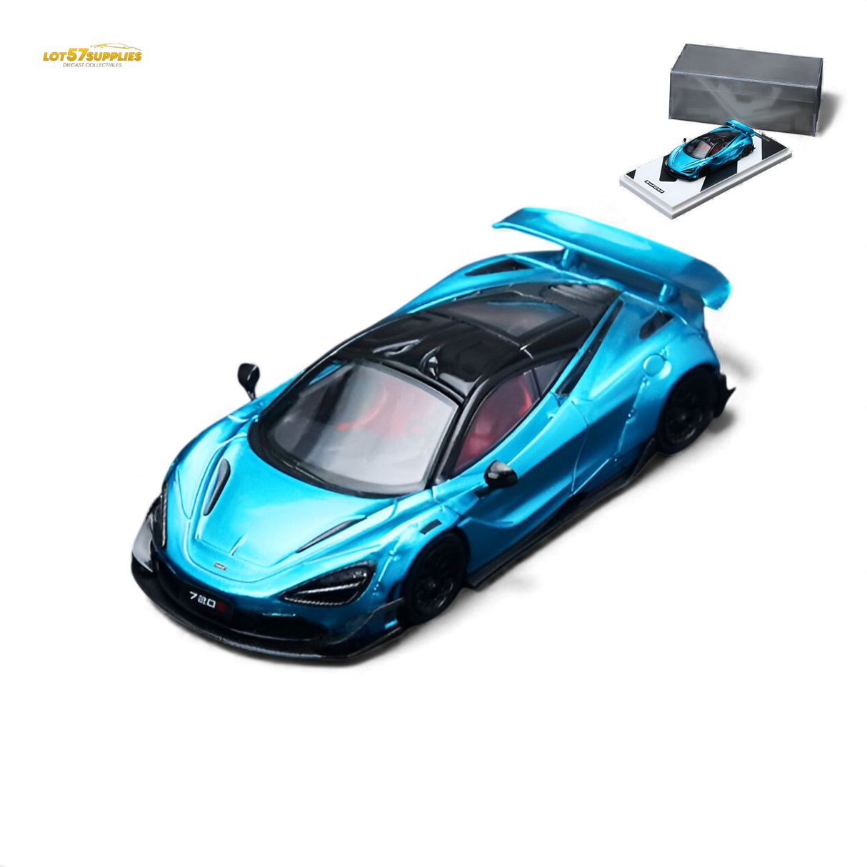 (Pre-Order) SC McLaren 720S Bright Blue 1:64