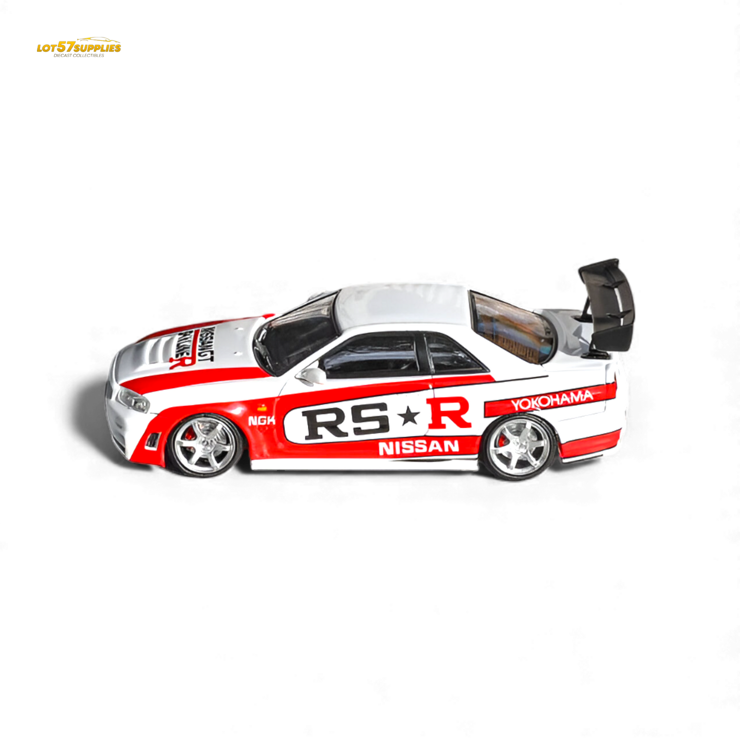 Fuji Skyline R34 GT-R Nismo Z-Tune White 1:64