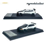 MC Civic EG6 Fujiwara Tofu Shop White Carbon 1:64