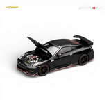 (Pre-Order) Motorhelix Nissan GT-R NISMO R35 2022 - Meteor Black 1:64