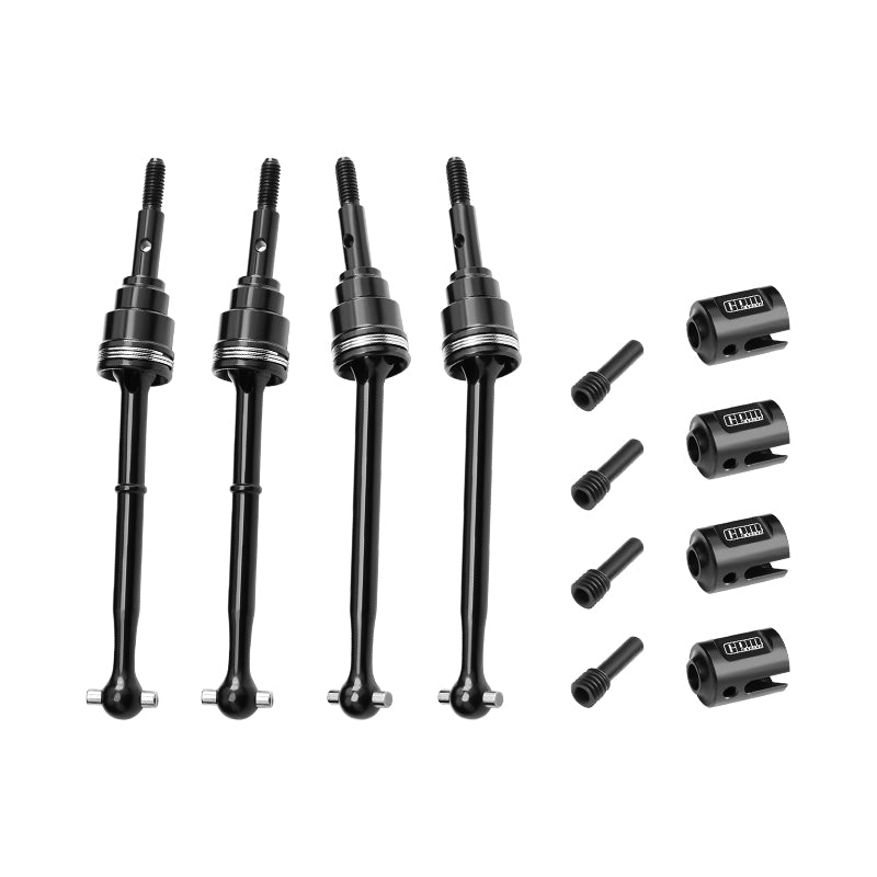 GPM RACING,TRAXXAS-MINI XRT 4140 CARBON STEEL FRONT & REAR DRIVESHAFTS AND DRIVE CUPS XRTM6162