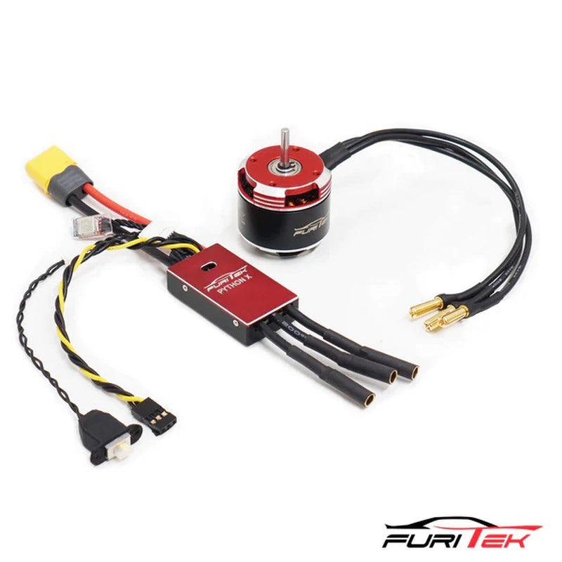 FURITEK FUR-2351 PYTHON X BRUSHED/BRUSHLESS ESC+KOMODO TEN FOR 1/10 RC CRAWLERS