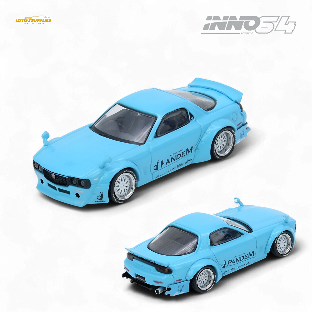 (Pre-Order) Inno64 Pandem Rocket Bunny RX7 FD3S - Tiff Blue 1:64 ...