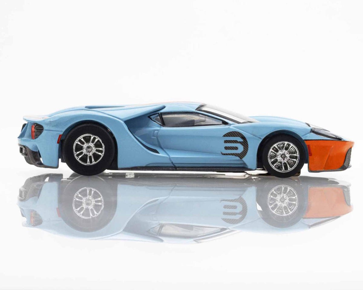 AFX AFX22052 2020 Ford GT Heritage #6 HO Slot Car (Blue) (LWB) (Mega G+)