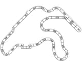 AFX AFX22112 Mega G+ Senna Limited Edition 80s Formula Slot Car Track Set w/Two 80s Formula Cars (LWB) (Mega G+)