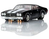 AFX AFX22118 Collector Series 1970 Chevelle LS6 SS 454 HO Slot Car (Black/White) (LWB) (Mega G+)