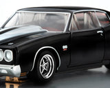 AFX AFX22118 Collector Series 1970 Chevelle LS6 SS 454 HO Slot Car (Black/White) (LWB) (Mega G+)