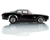 AFX AFX22118 Collector Series 1970 Chevelle LS6 SS 454 HO Slot Car (Black/White) (LWB) (Mega G+)