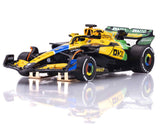 AFX AFX22120  MCLaren MCL38 F1 #4 Senna Monaco 2024 HO Scale Slot Car