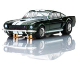 AFX AFX22150 1966 Shelby Mustang GT350 HO Scale Slot Car (Green/White) (LWB) (Mega G+)