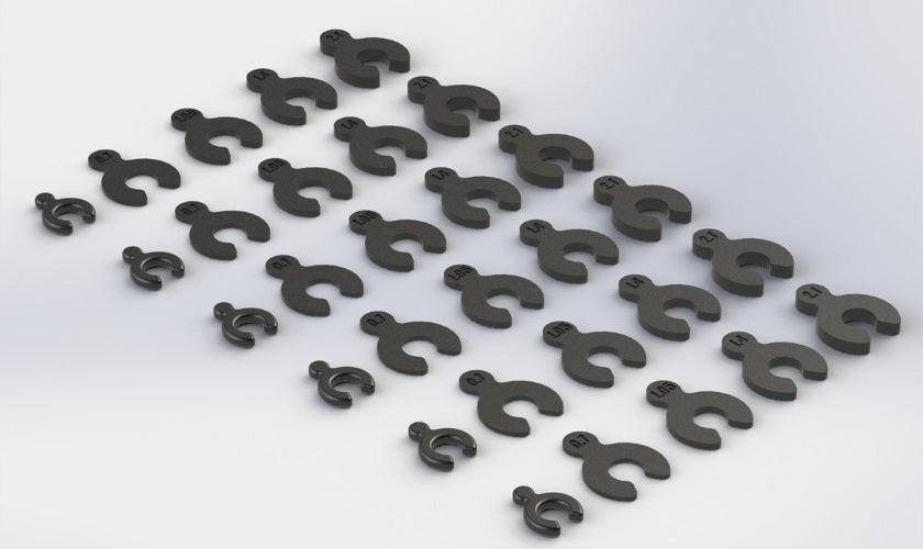 Arrma AR330366 Composite Spacer Set Nero 6S Nero Fazon Nero Big Rock