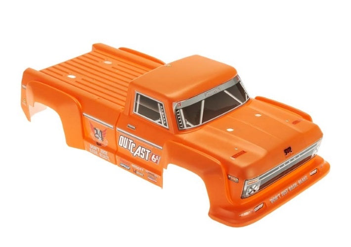 Arrma AR406126 Painted Decaled Trimmed Body Orange Outcast 6S