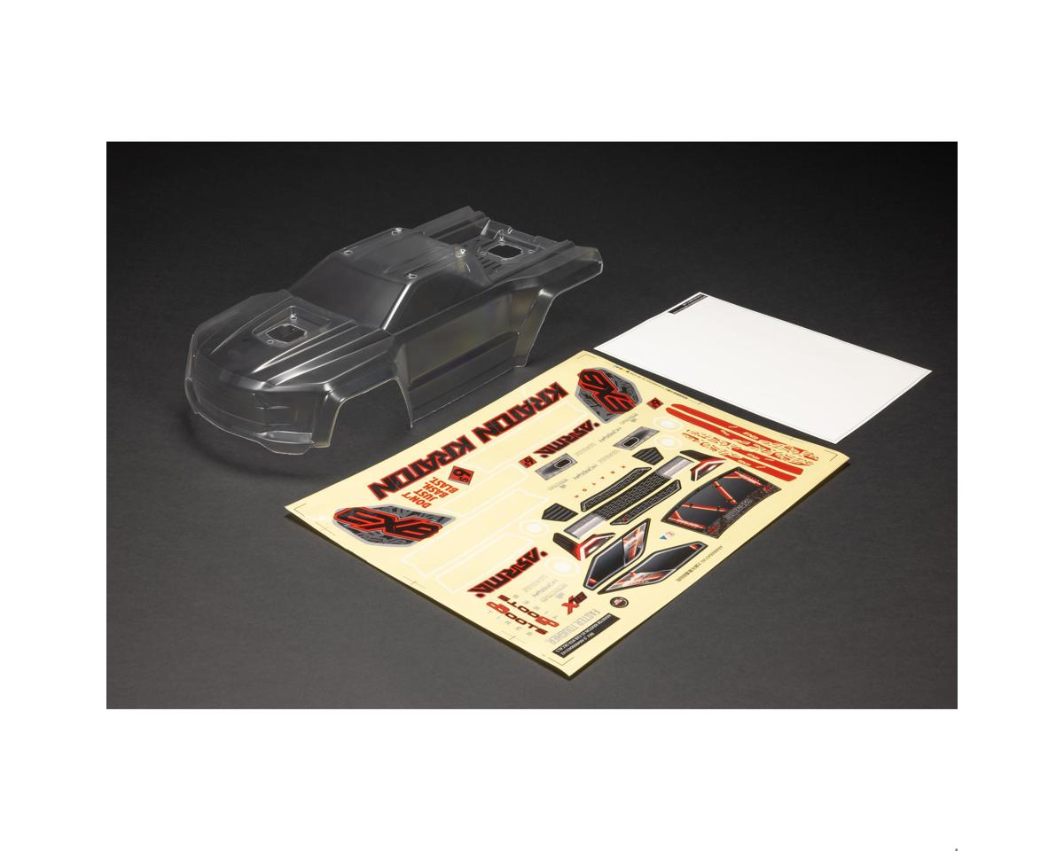 Arrma ARA-1519 KRATON 6S BLX V6 1/8 Painted Body w/Decals (Clear)