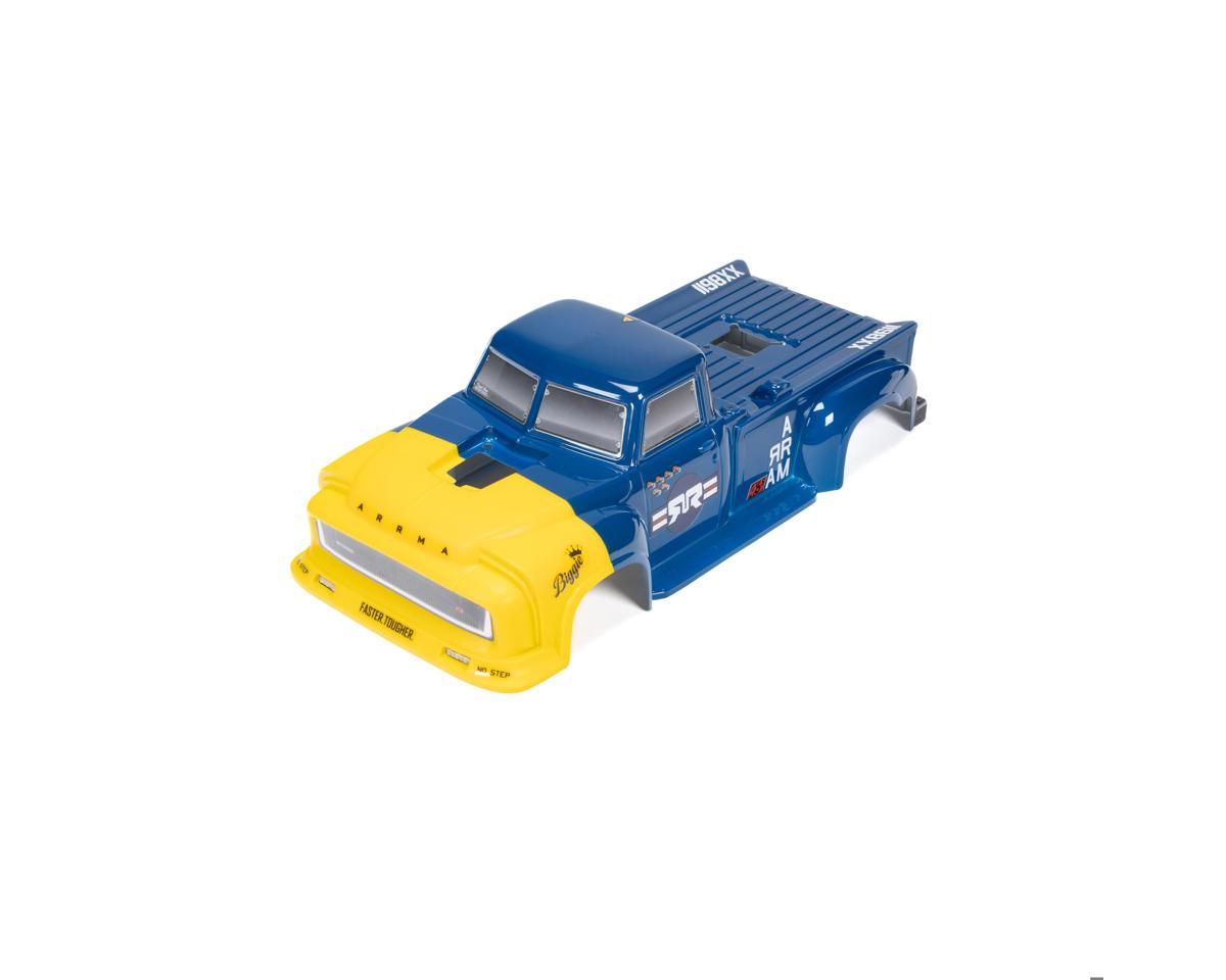 Arrma ARA-1542 1/8 Painted Body with Decals, Blue: NOTORIOUS 6S BLX V6