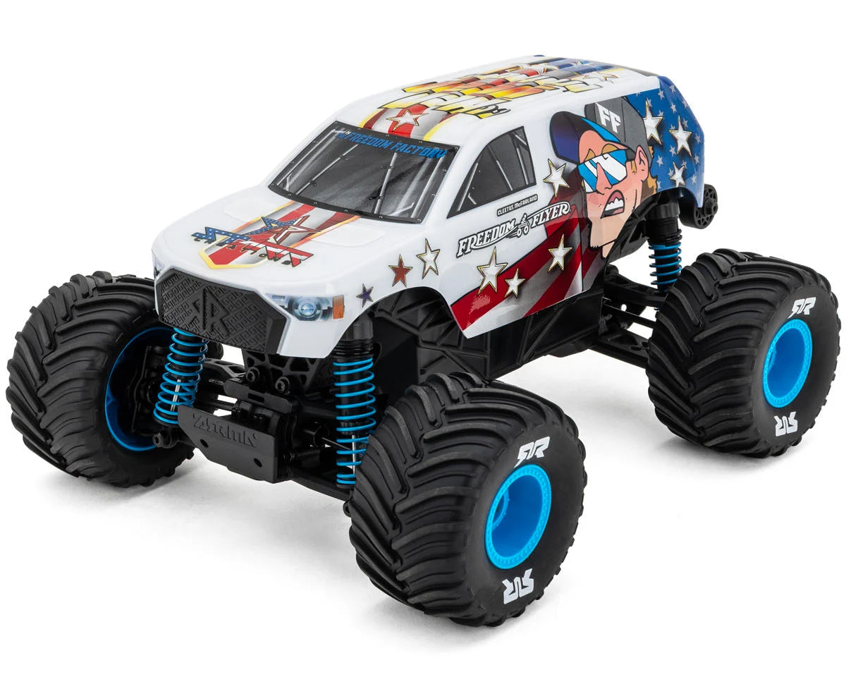 Arrma ARA2130FF Freedom Flyer Grom 1/16 4x4 RTR Brushed Monster Truck (White) w/SLT2 2.4GHz Radio, Battery & Charger