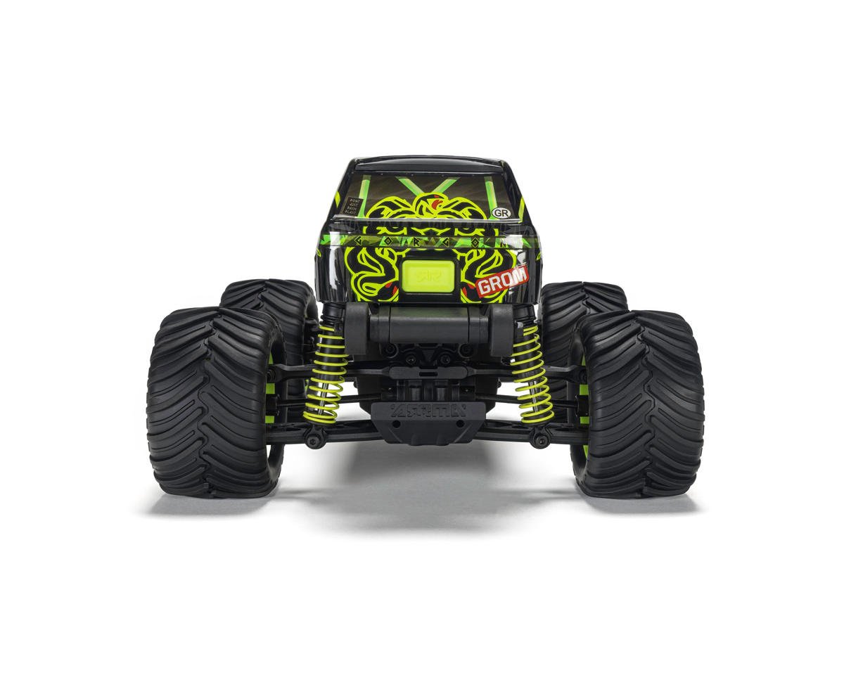 Arrma ARA2130T1 Gorgon Grom 4x4 1/16 RTR Brushed Monster Truck (Yellow) w/SLT2 2.4GHz Radio, Battery & Charger