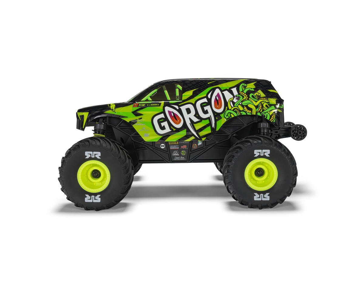 Arrma ARA2130T1 Gorgon Grom 4x4 1/16 RTR Brushed Monster Truck (Yellow) w/SLT2 2.4GHz Radio, Battery & Charger