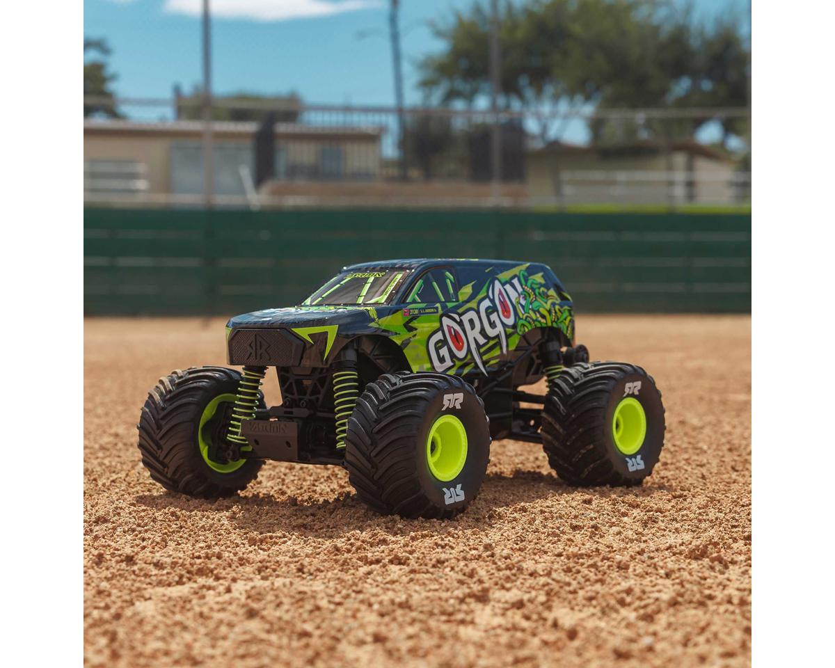 Arrma ARA2130T1 Gorgon Grom 4x4 1/16 RTR Brushed Monster Truck (Yellow) w/SLT2 2.4GHz Radio, Battery & Charger