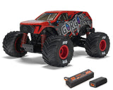 Arrma ARA2130T2 Gorgon Grom 4x4 1/16 RTR Brushed Monster Truck (Red) w/SLT2 2.4GHz Radio, Battery & Charger