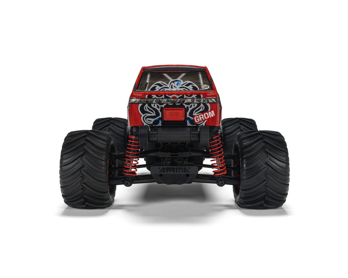 Arrma ARA2130T2 Gorgon Grom 4x4 1/16 RTR Brushed Monster Truck (Red) w/SLT2 2.4GHz Radio, Battery & Charger
