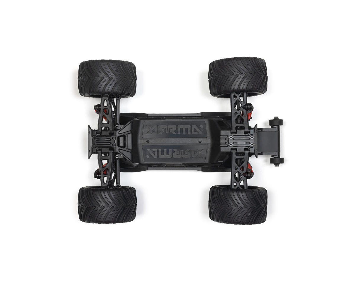 Arrma ARA2130T2 Gorgon Grom 4x4 1/16 RTR Brushed Monster Truck (Red) w/SLT2 2.4GHz Radio, Battery & Charger