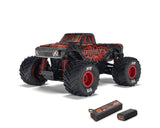 Arrma ARA2137T1 Quake Grom 4x4 1/16 RTR Brushed Monster Truck (Red) w/SLT2 2.4GHz Radio, Battery & Charger