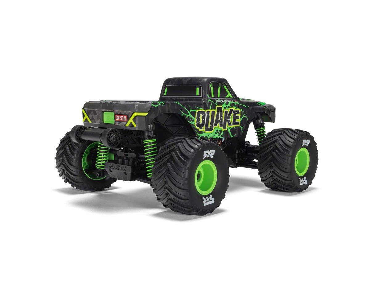 Arrma ARA2137T2 Quake Grom 4x4 1/16 RTR Brushed Monster Truck (Green) w/SLT2 2.4GHz Radio, Battery & Charger