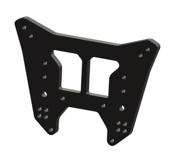 Arrma ARA320581 Rear Shock Tower Aluminum Black Kraton Notorious