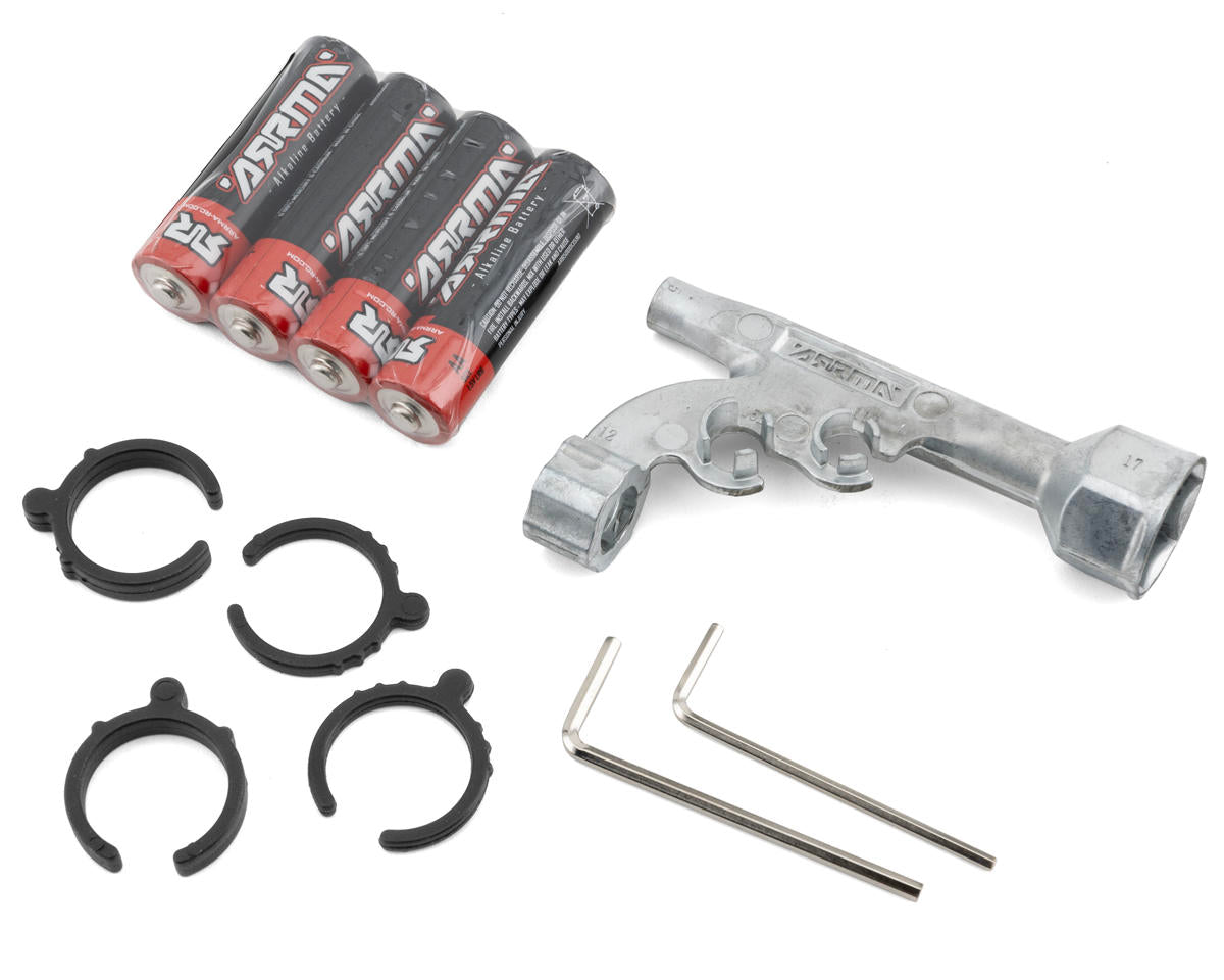 Arrma ARA4404T2 Mojave 4S BLX Brushless 1/8 4WD RTR Electric Desert Truck (Blue/Red) w/Spektrum SLT3 2.4GHz Radio