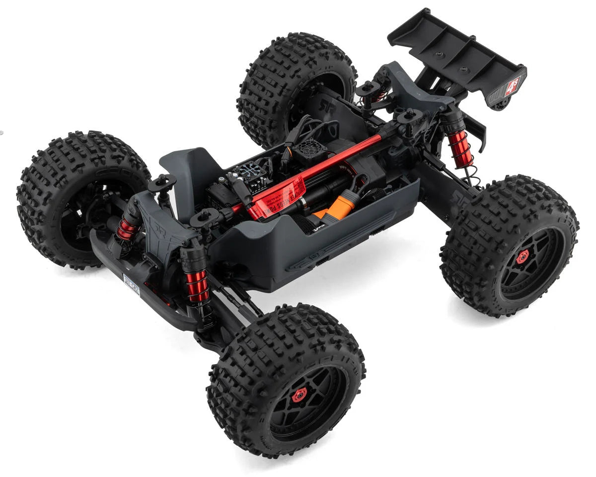 Arrma ARA4410V2T4 Outcast 4S V2 BLX Brushless RTR 1/10 Stunt Truck (Red) w/SLT3 2.4GHz Radio & Smart ESC