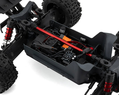 Arrma ARA4410V2T4 Outcast 4S V2 BLX Brushless RTR 1/10 Stunt Truck (Red) w/SLT3 2.4GHz Radio & Smart ESC