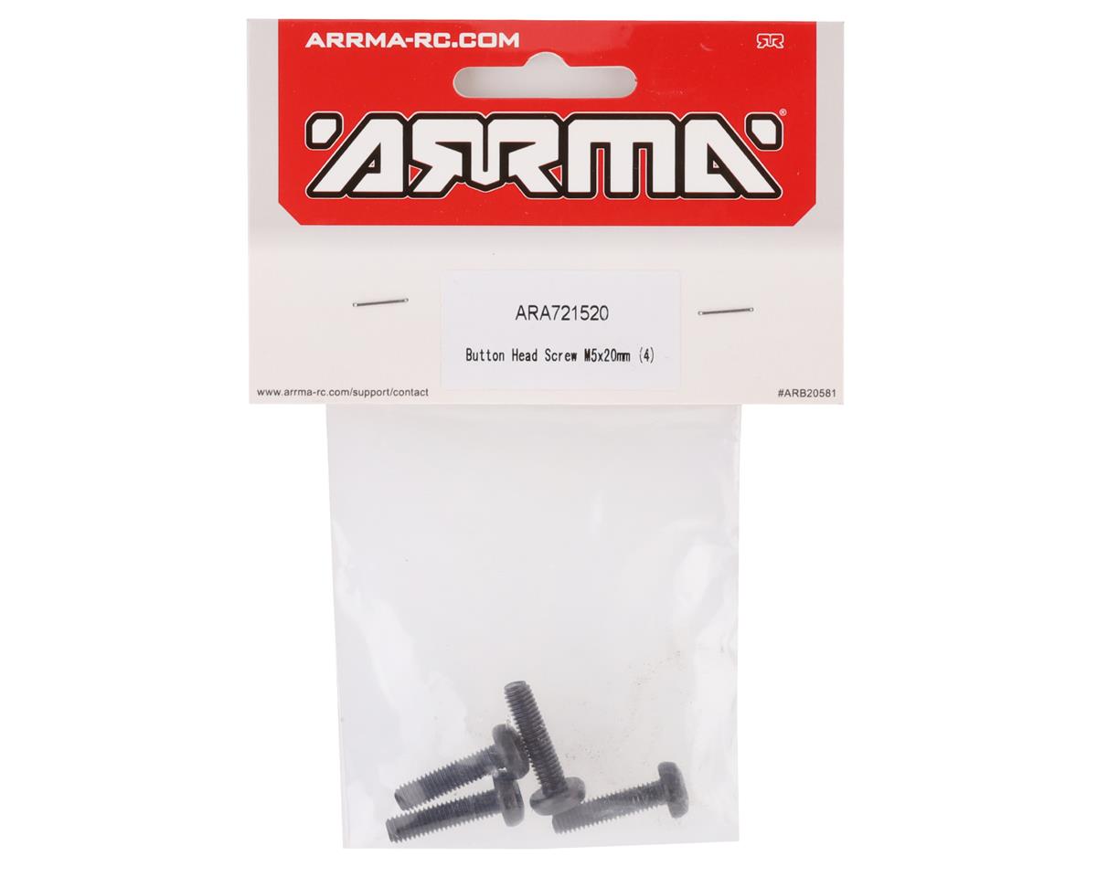 Arrma ARA721520 Tornillo de cabeza de botón de 5x20 mm (4)