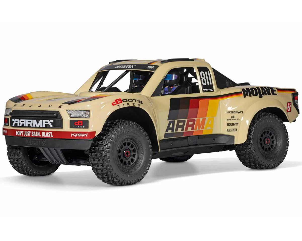 Arrma ARA7604V3T2 Mojave 6S BLX Brushless RTR 1/7 4WD RTR Desert Truck (Tan) w/2.4GHz Radio