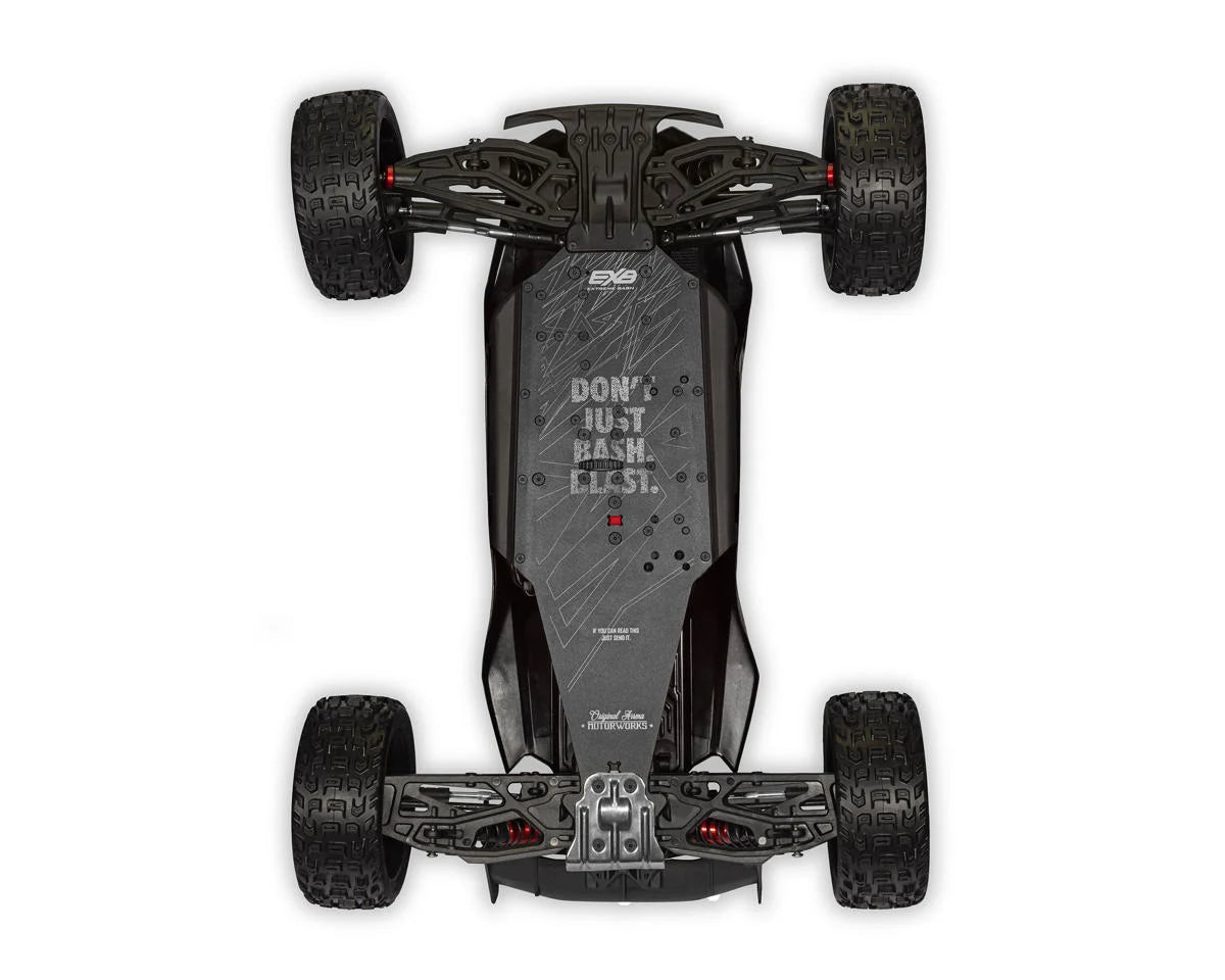 Arrma ARA7707V6T1 Talion 6S BLX EXB Brushless RTR 1/7 4WD Speed Truck (Black) w/SLT3 2.4GHz Transmitter
