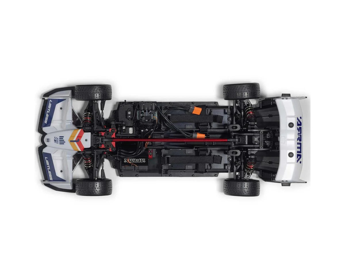 Arrma ARA7816T2 Limitless 120 8S BLX 4WD RTR Electric Brushless Street Speed (White/Blue) w/DX3 Radio, Smart ESC & AVC