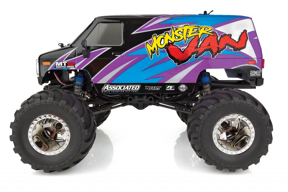 Equipo asociado ASC40008C MT12 1/12 4WD todoterreno Monster Van RTR LiPo Combo