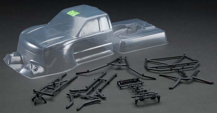 Axial AX4025 Trail Honcho Clear Body w/Rear Cage AX10 SCX10 SCX10 II ...