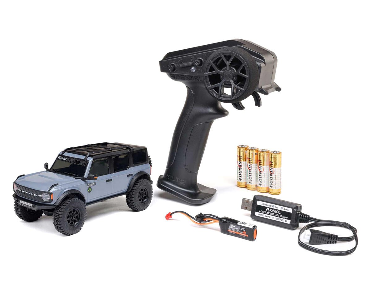 Axial AXI-2048T2 SCX30 Ford Bronco 1/30 4WD RTR Scale Mini Crawler w/2.4GHz Radio, Battery & Charger