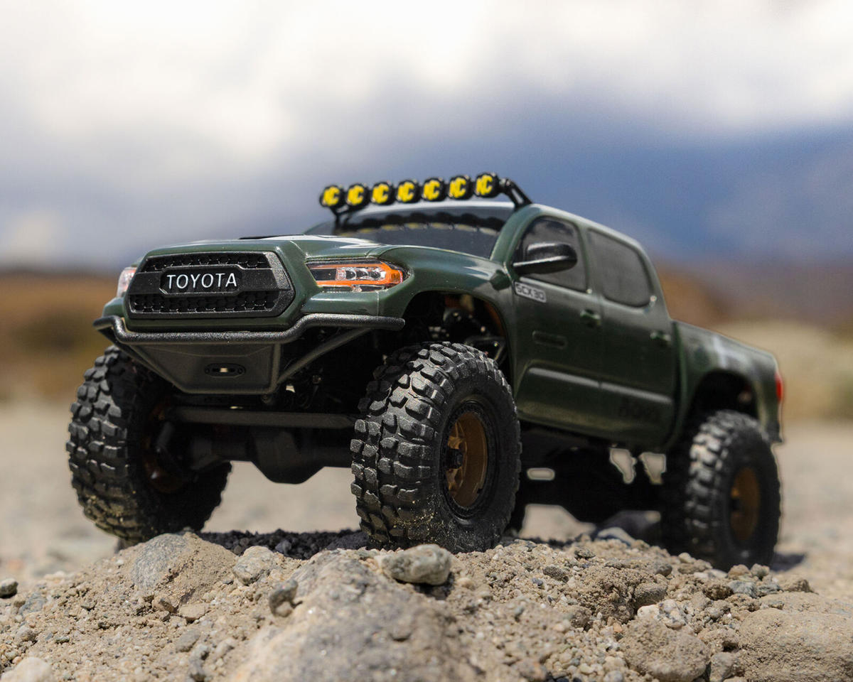Axial AXI-3289T1 SCX30 Toyota Tacoma TRD Pro 1/30 4WD RTR Scale Mini Crawler (Green) w/2.4GHz Radio, Battery & Charger