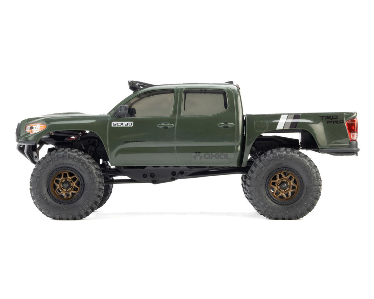Axial AXI-3289T1 SCX30 Toyota Tacoma TRD Pro 1/30 4WD RTR Scale Mini Crawler (Green) w/2.4GHz Radio, Battery & Charger