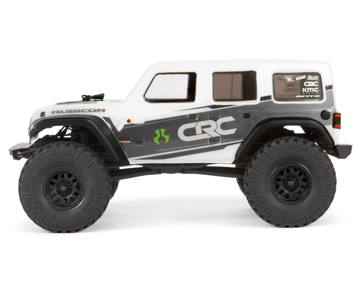 Axial AXI00002V2T1 SCX24 2019 Jeep Wrangler JLU CRC 1/24 4WD RTR Scale Mini Crawler (Blanc) avec radio 2,4 GHz
