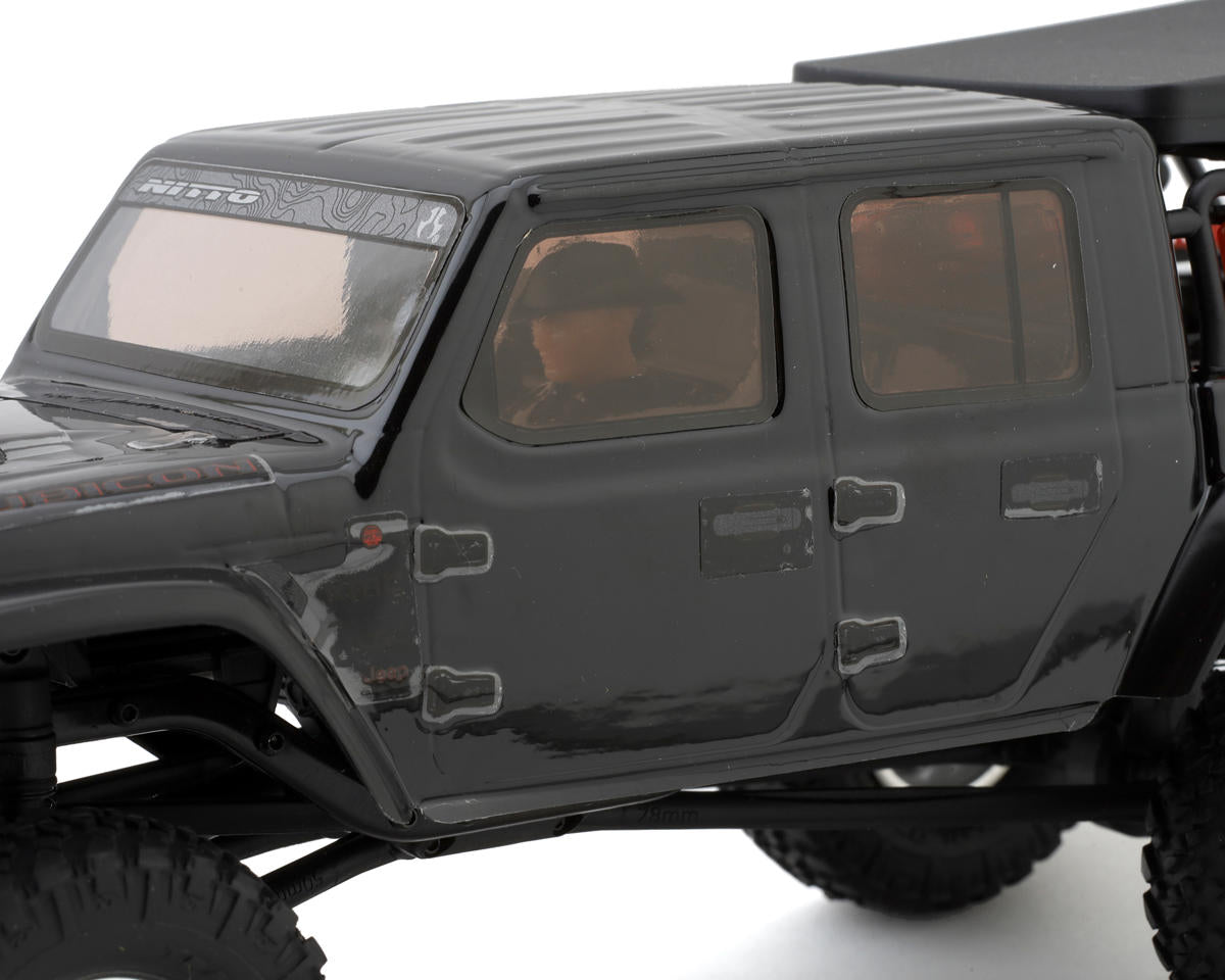 Axial AXI00005V2T5 SCX24 Jeep JT Gladiator 1/24 4WD RTR Scale Mini Crawler (Black) w/2.4GHz Radio