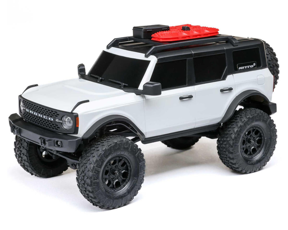 Axial AXI00006V2T4 SCX24 Ford Bronco Hard Body 1/24 4WD RTR Scale Mini Crawler (White) w/2.4GHz Radio, Battery & Charger