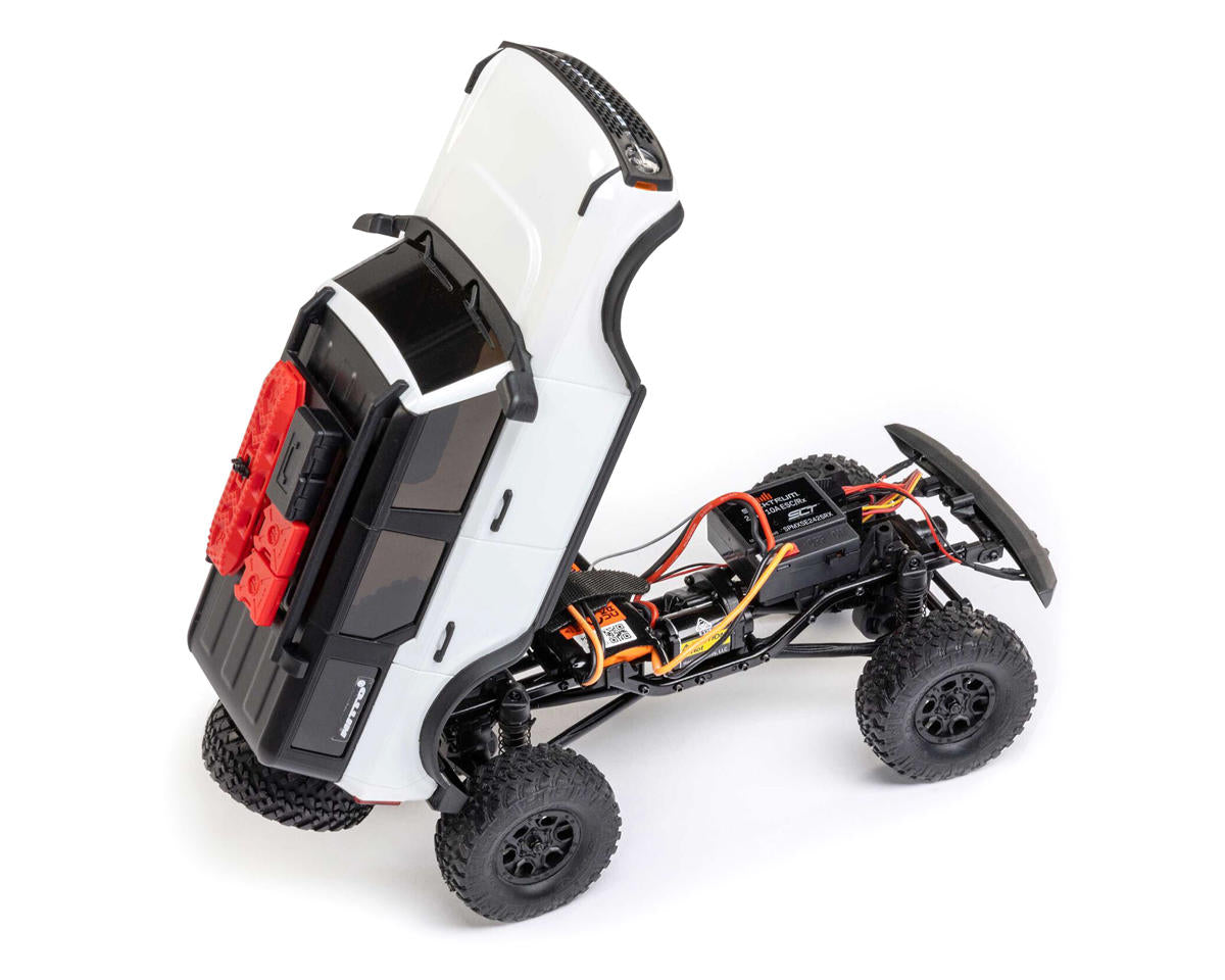 Axial AXI00006V2T4 SCX24 Ford Bronco Hard Body 1/24 4WD RTR Scale Mini Crawler (White) w/2.4GHz Radio, Battery & Charger