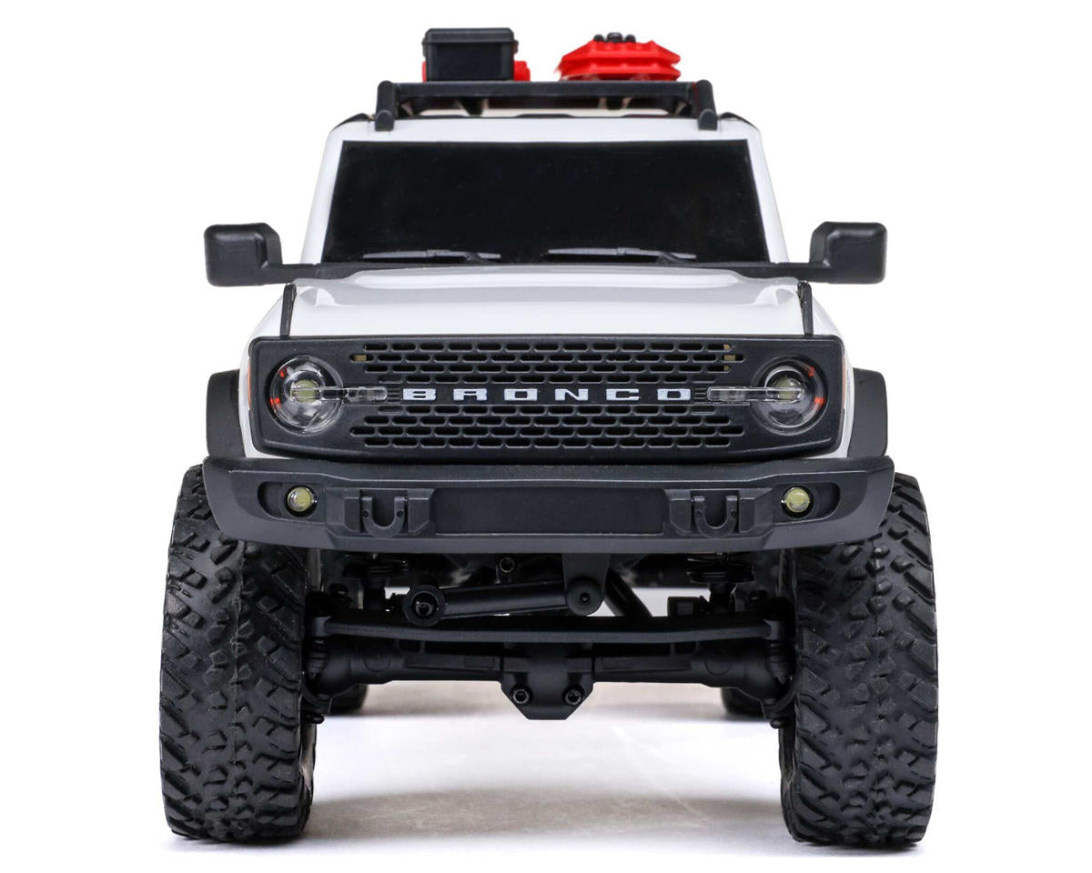 Axial AXI00006V2T4 SCX24 Ford Bronco Hard Body 1/24 4WD RTR Scale Mini Crawler (White) w/2.4GHz Radio, Battery & Charger