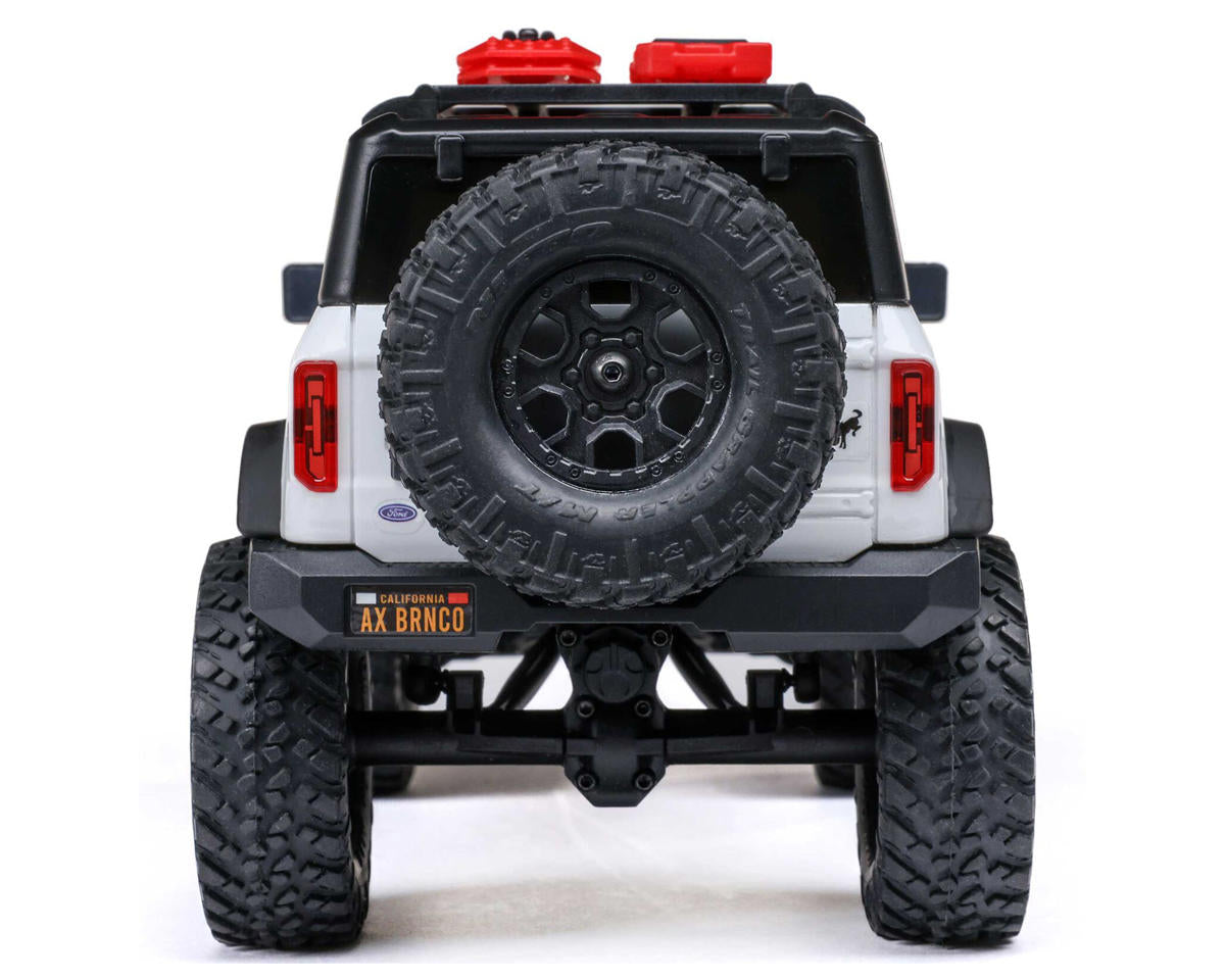 Axial AXI00006V2T4 SCX24 Ford Bronco Hard Body 1/24 4WD RTR Scale Mini Crawler (White) w/2.4GHz Radio, Battery & Charger