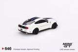 Mini-GT Ford Mustang GT LB-Works White 1:64