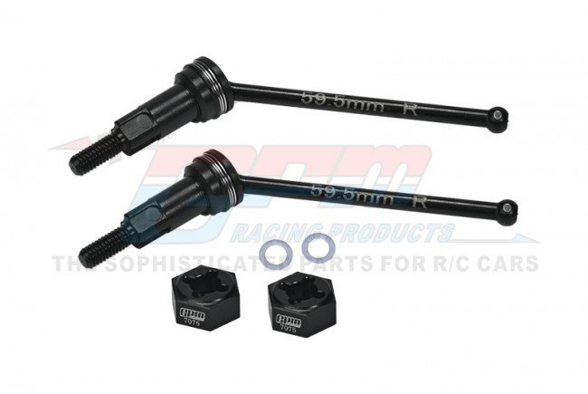 GPM MGG059RS ARRMA GRANITE GROM MEGA 4140 Medium Carbon Steel Rear CVD Drive Shafts With Aluminum 7075 Wheel Hex